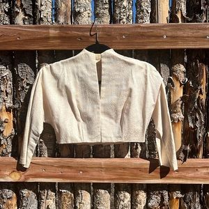 Vintage brocade bolero 3/4 sleeve